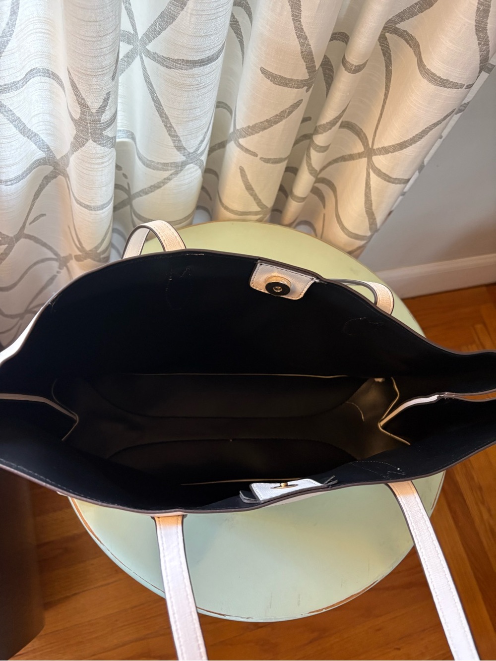 kate spade White and Black Reversible Tote